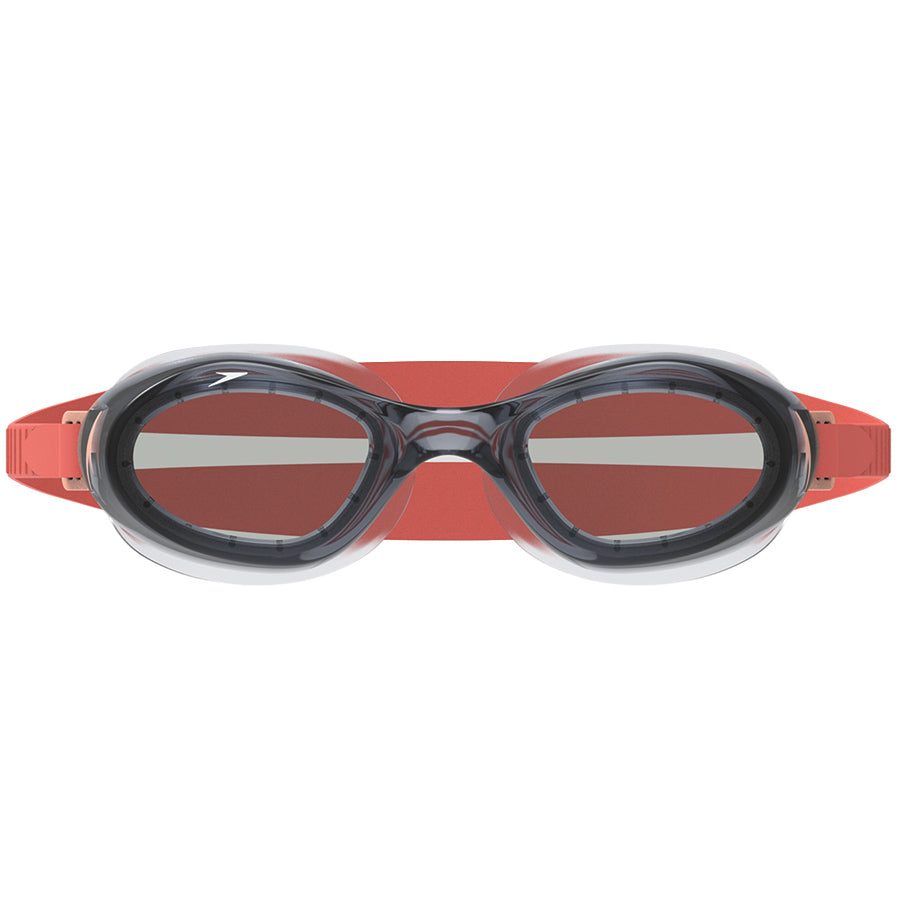 Junior Speedo Black / Red Silicone Goggles
