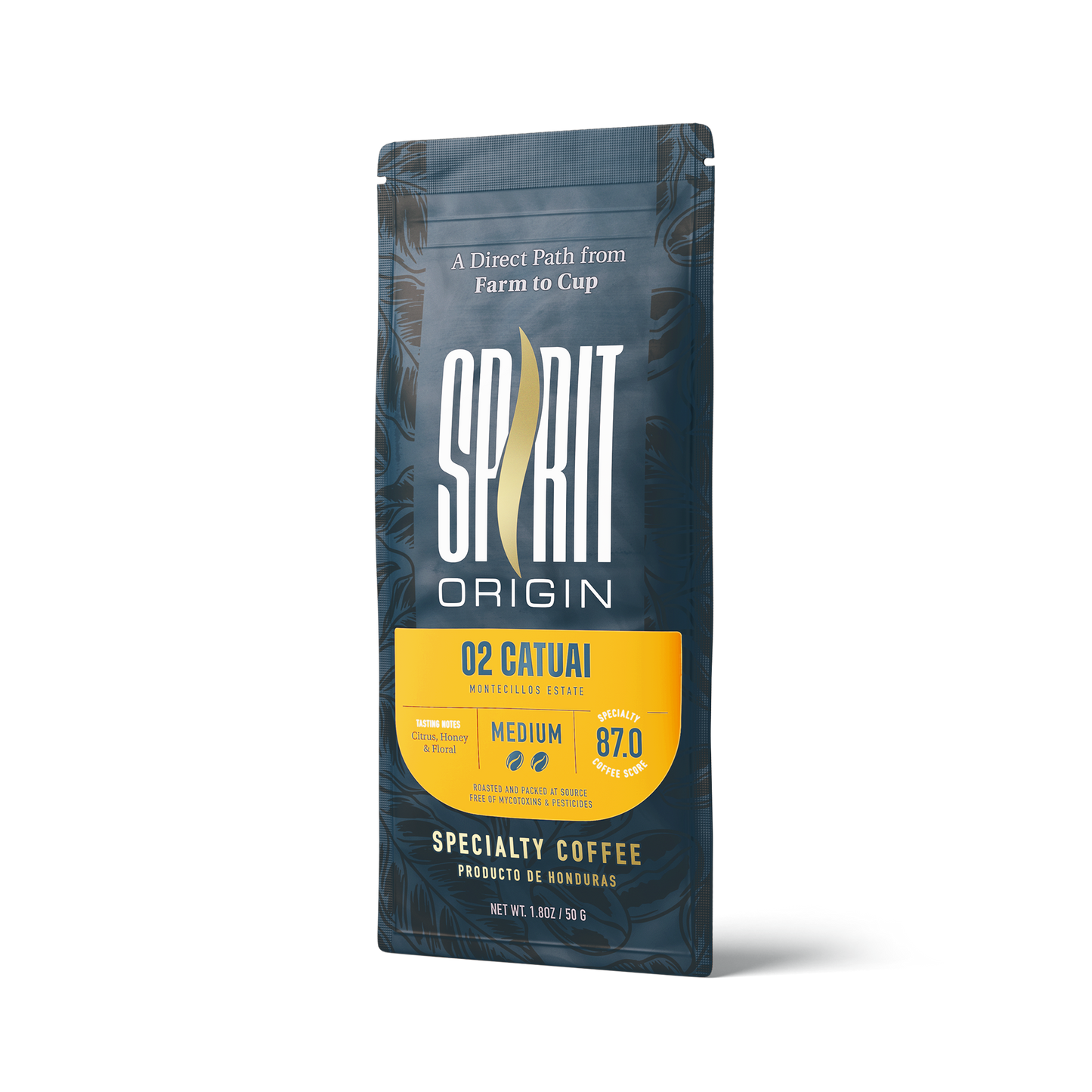 Honduran Catuai Coffee 1.8oz (50g) Sample bag - Triathlete Store