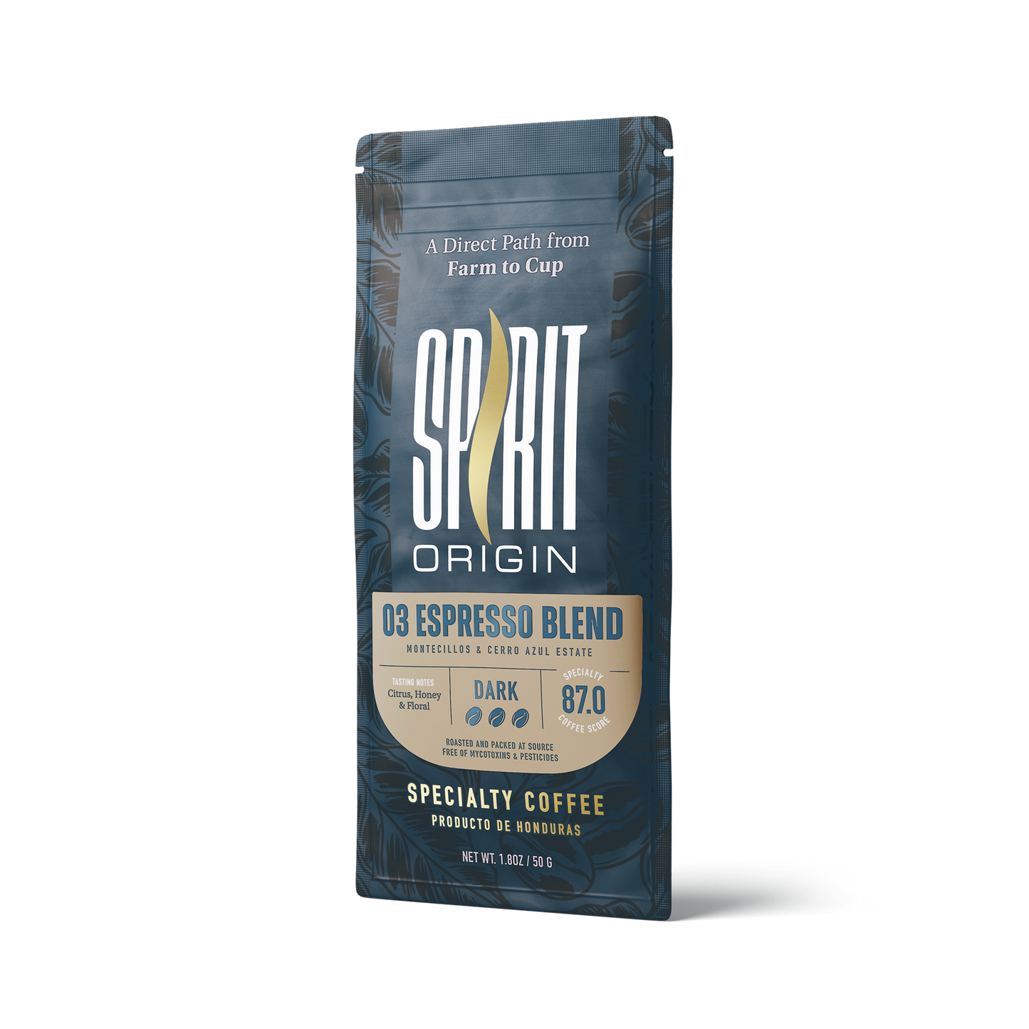 Honduran Espresso Blend Coffee 1.8oz (50g) Sample bag