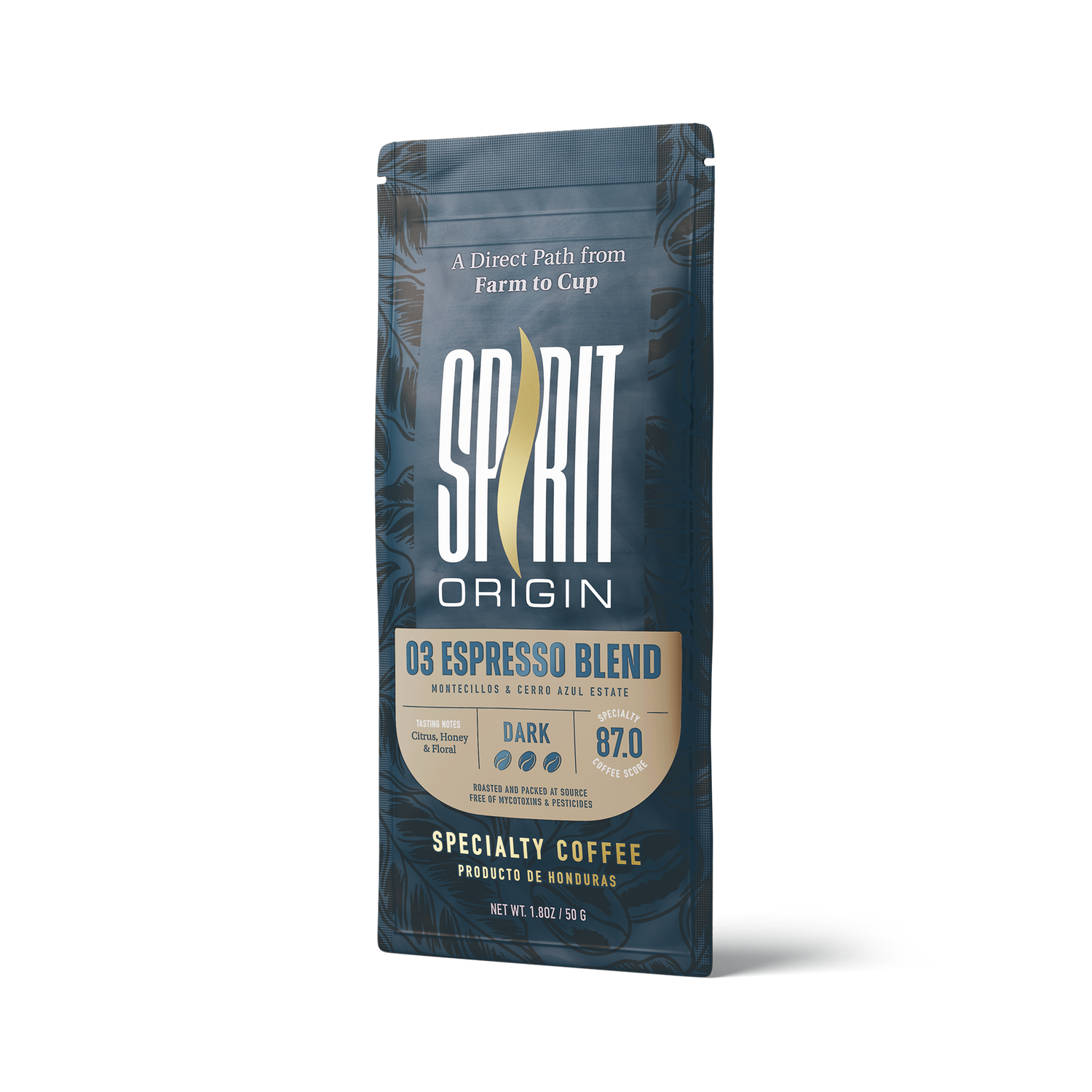 Honduran Espresso Blend Coffee 1.8oz (50g) Sample bag - Triathlete Store
