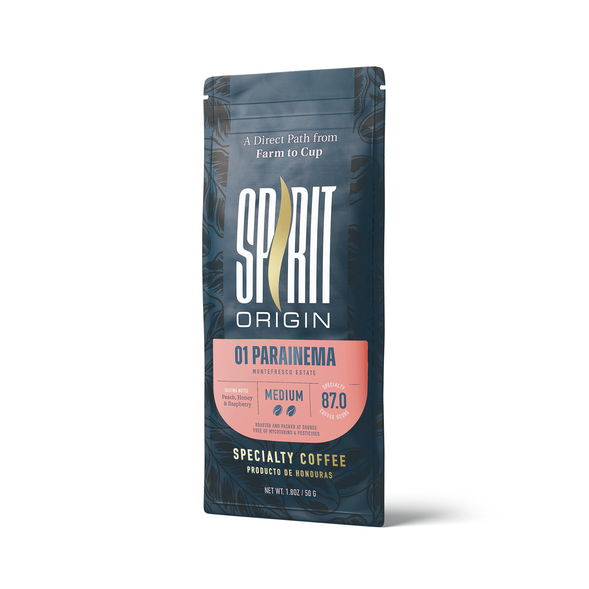 Honduran Parainema Coffee 1.8oz (50g) Sample bag - Triathlete Store