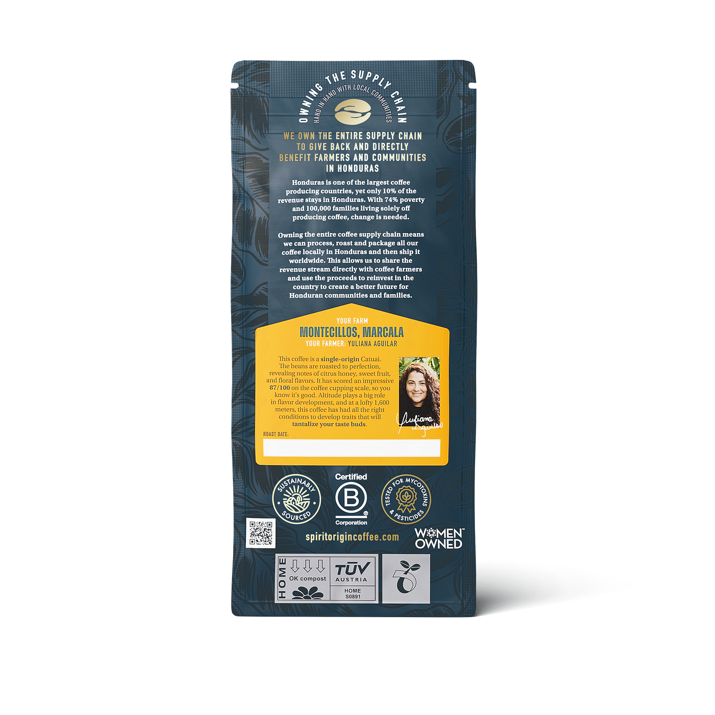 Honduran Catuai Coffee 1.8oz (50g) Sample bag - Triathlete Store