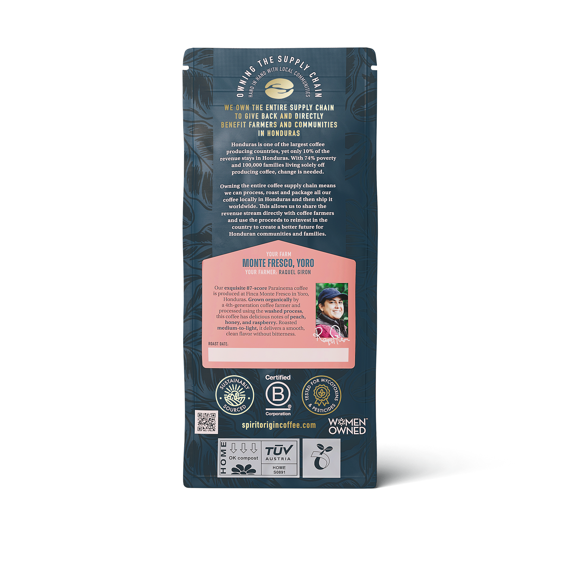 Honduran Parainema Coffee 1.8oz (50g) Sample bag - Triathlete Store