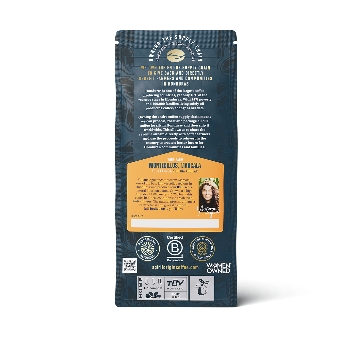 Honduran Bourbon Coffee 1.8oz (50g) Sample bag - Triathlete Store