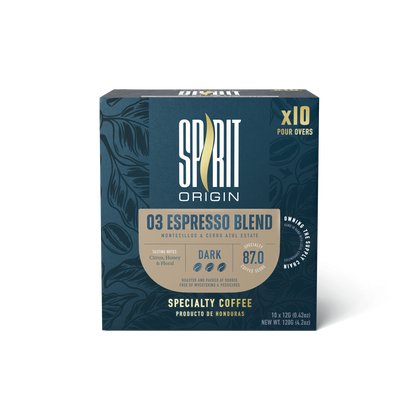 Single-Use Pour-Over Drip Bags - Espresso Blend (Box of 10 Bags) - Triathlete Store