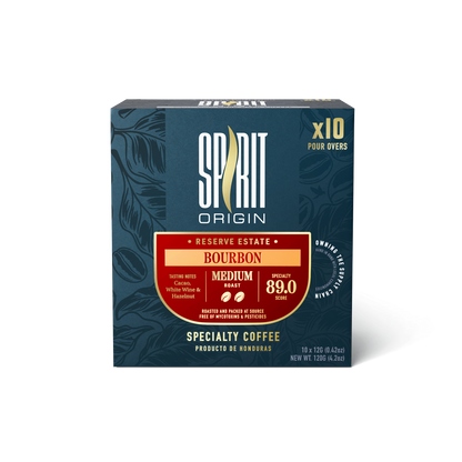 Single-Use Pour-Over Drip Bags - Bourbon (Box of 10 Bags) - Triathlete Store