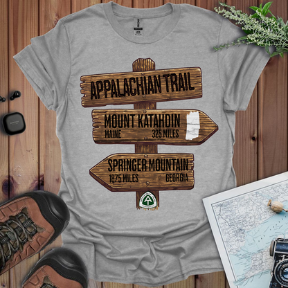 Appalachian Trail White Blaze Unisex Fit Soft T-Shirt Katahdin Springer 2200 Miles