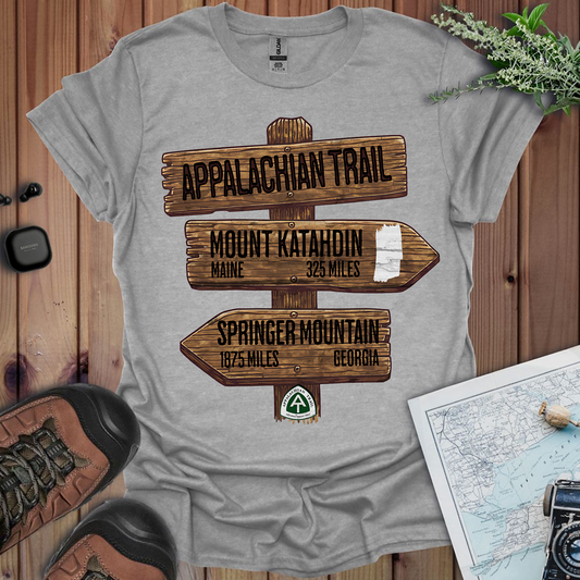 Appalachian Trail White Blaze Unisex Fit Soft T-Shirt Katahdin Springer 2200 Miles