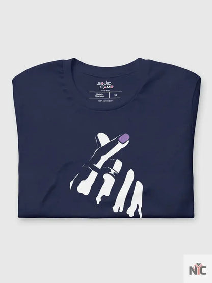Squid Game Thanos Finger Hearts Cotton T-Shirt