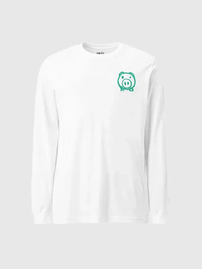 Squid Game Attention Long Sleeve White T-Shirt