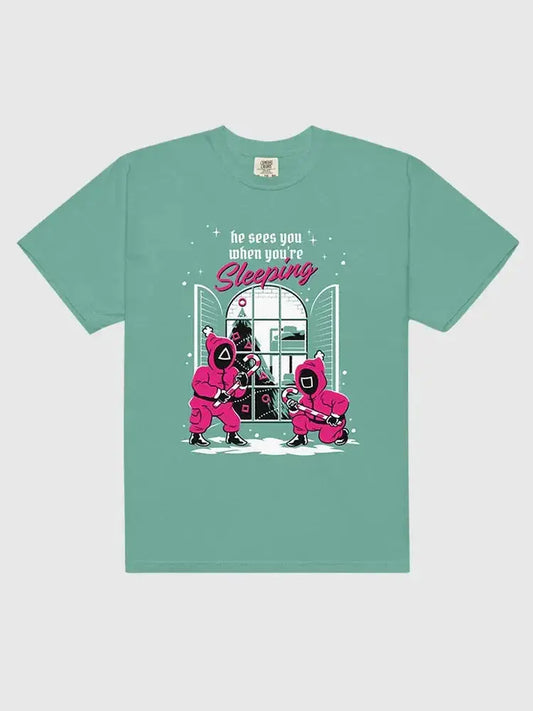 Squid Game He Sees You When You’re Sleeping T-Shirt