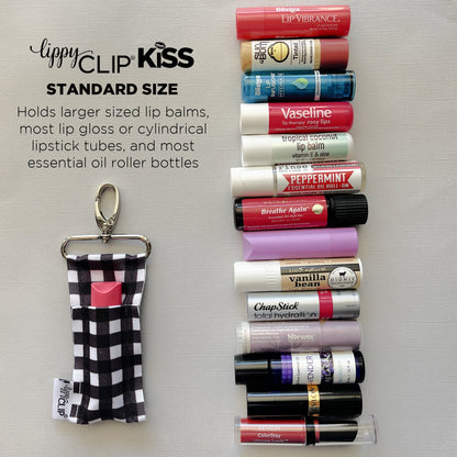 Pink Nutcracker LippyClip KISS for larger lip balms, essential oil rollers, etc.