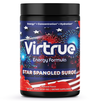 Star Spangled Surge Pre-Workout Energy Powder + Focus Boost & Hydration | Sugar Free