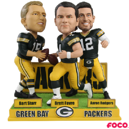 Green Bay Packers Triple Quarterback Bobblehead