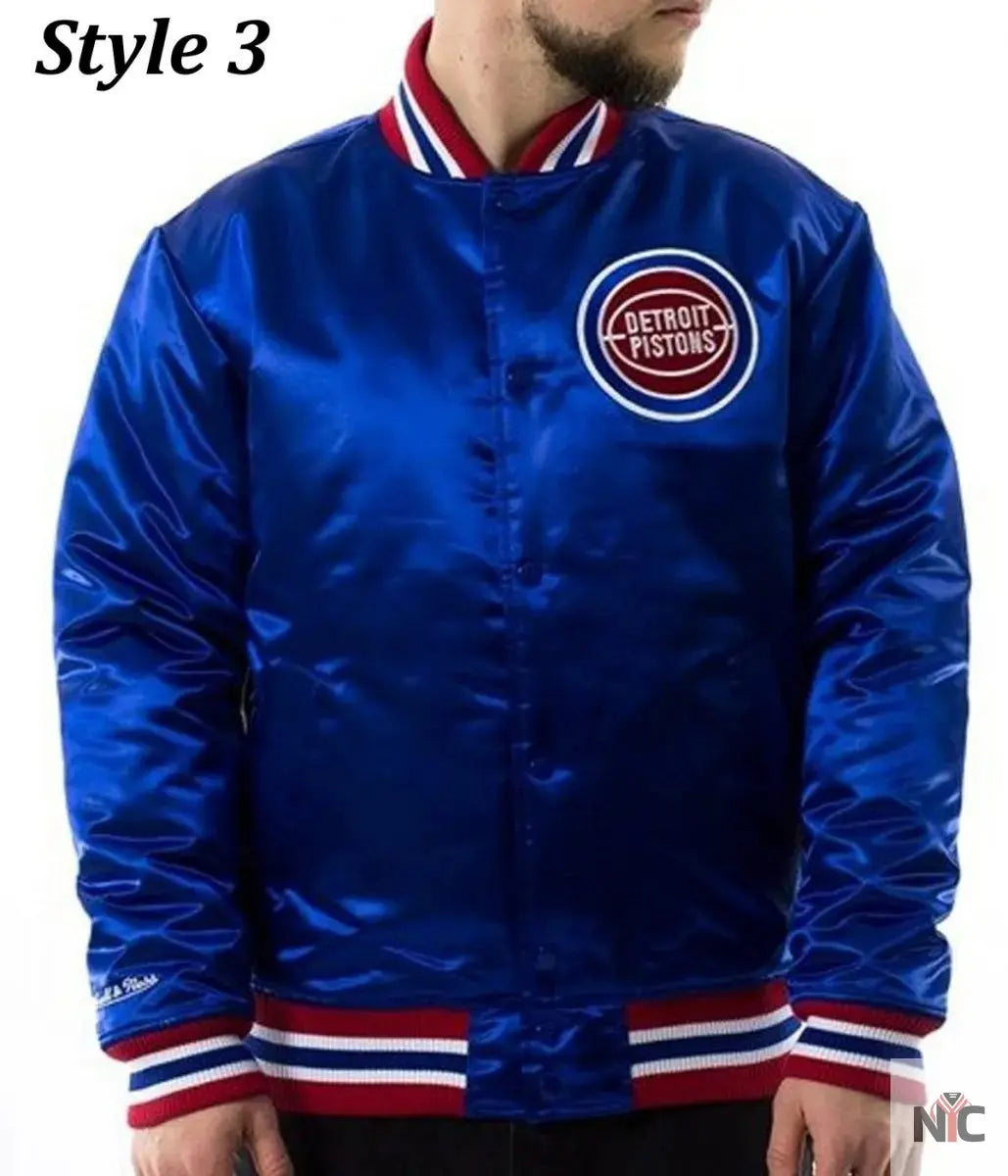 Starter 90’s NBA Detroit Pistons Blue Jacket.