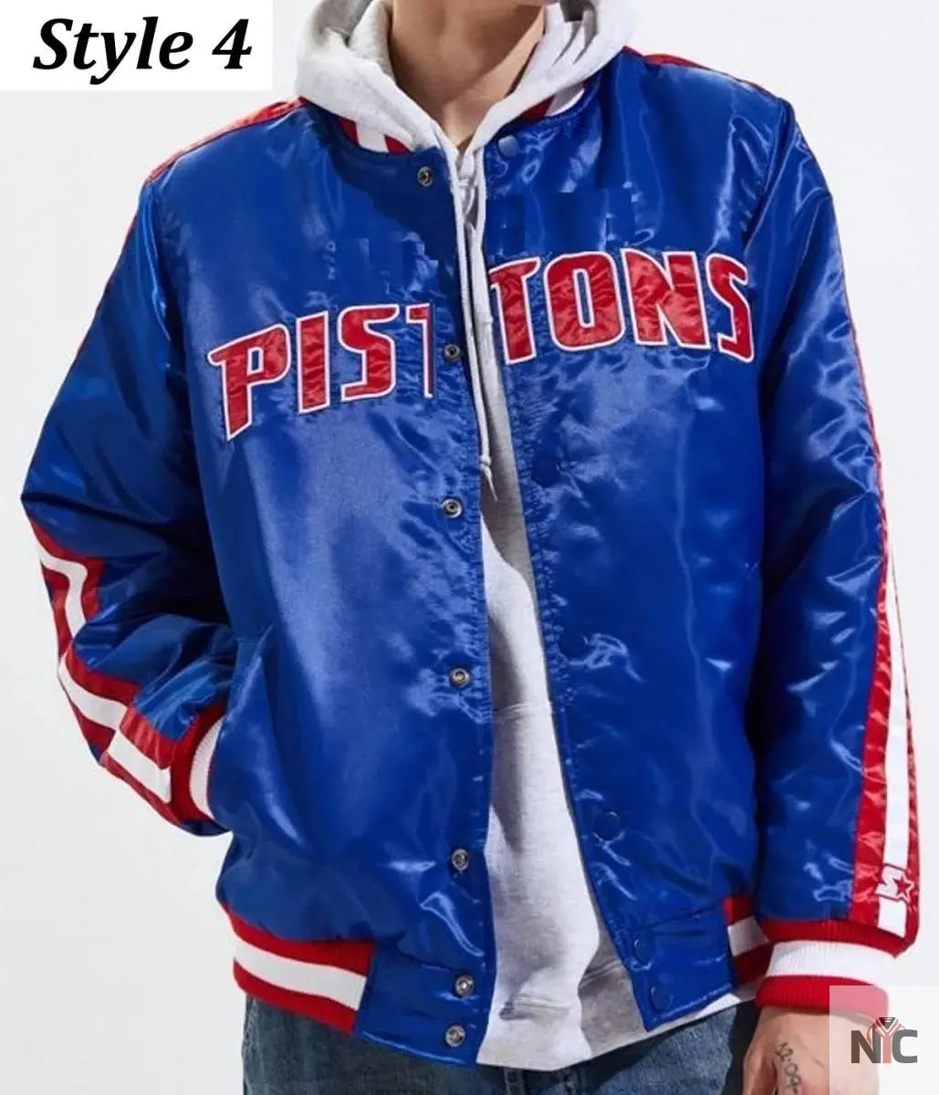 Starter 90’s NBA Detroit Pistons Blue Jacket.