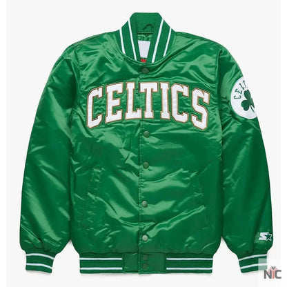 Starter Boston Celtics Green Satin Jacket