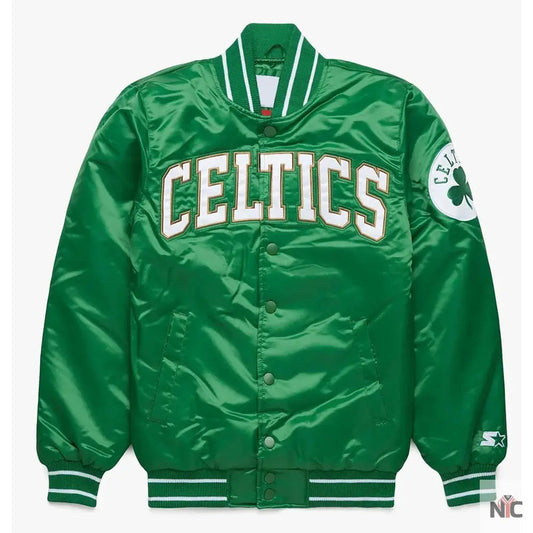 Starter Boston Celtics Green Satin Jacket