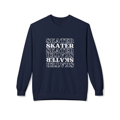 Statement Skater Unisex Fleece Crewneck Sweatshirt