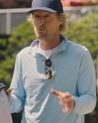Stick Owen Wilson Long Sleeve Polo Shirt