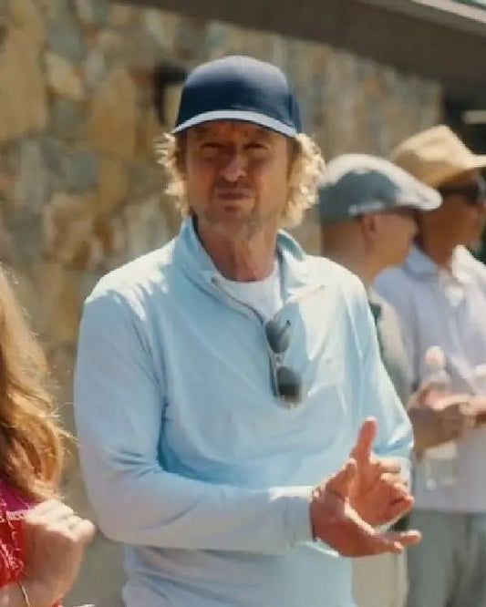 Stick Owen Wilson Long Sleeve Polo Shirt