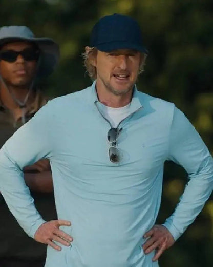 Stick Owen Wilson Long Sleeve Polo Shirt