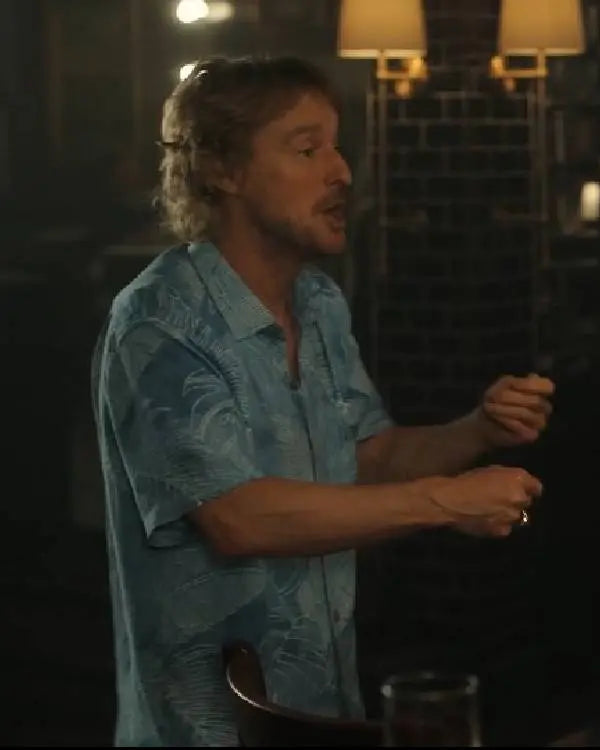 Stick Owen Wilson Blue Hawaiian Shirt