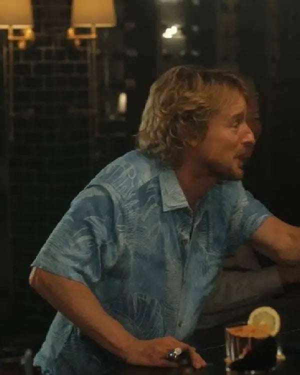 Stick Owen Wilson Blue Hawaiian Shirt