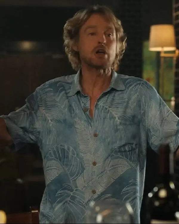 Stick Owen Wilson Blue Hawaiian Shirt