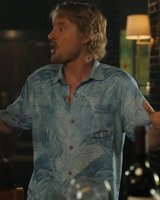 Stick Owen Wilson Blue Hawaiian Shirt