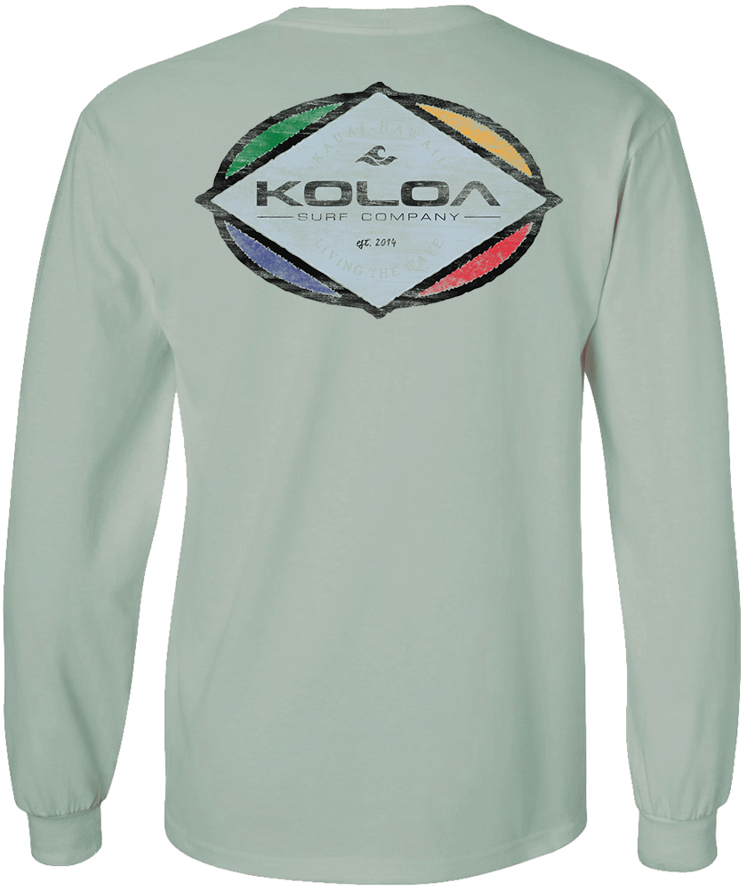 Koloa Colorful Diamond Long Sleeve T-Shirt