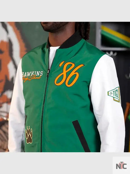 Stranger Things x Hawkins Tigers Reversible Bomber Jacket