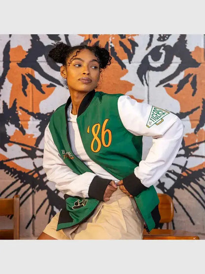 Stranger Things x Hawkins Tigers Reversible Bomber Jacket