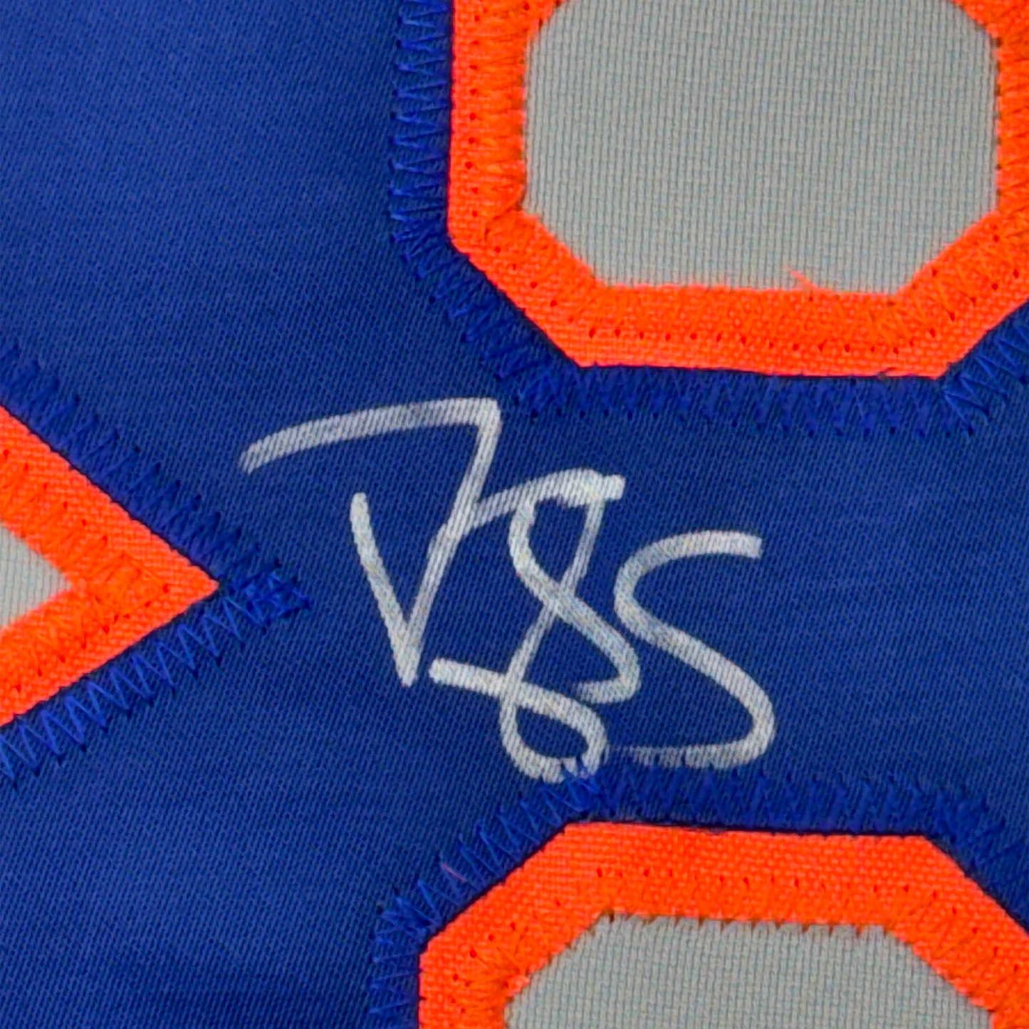 Framed Autographed/Signed Darryl Strawberry 35x39 New York Grey Baseball Jersey PSA/DNA COA