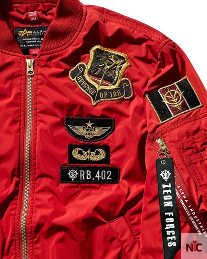 Strict-G Alpha Industries Red Ma-1 Jacket