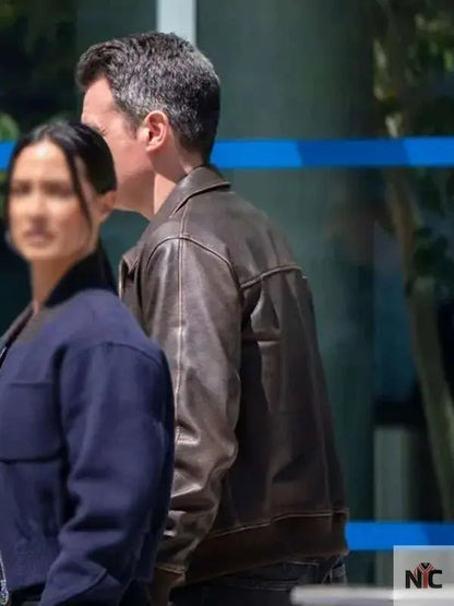 Stuart Scola FBI S07 Brown Leather Jacket