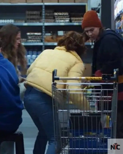 Such Brave Girls S02 Louise Brealey Yellow Bomber Jacket