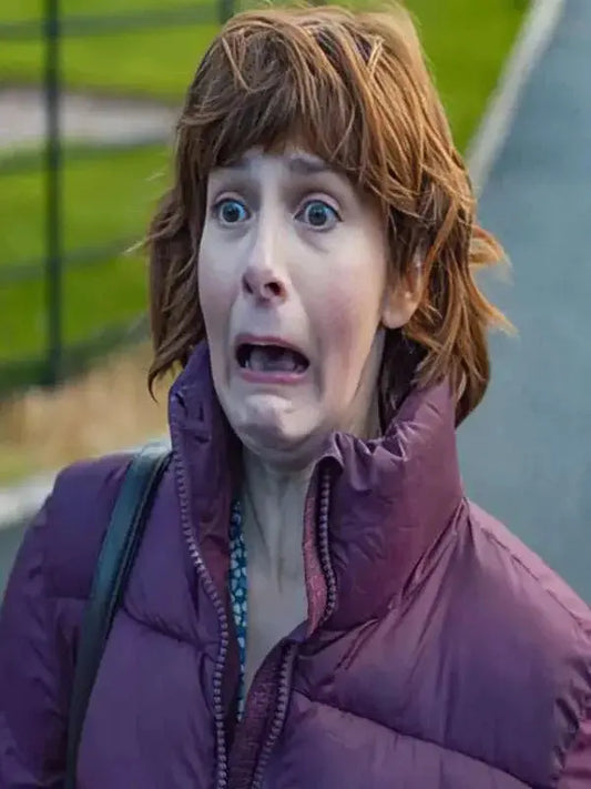 Such Brave Girls 2025 Louise Brealey Purple Jacket