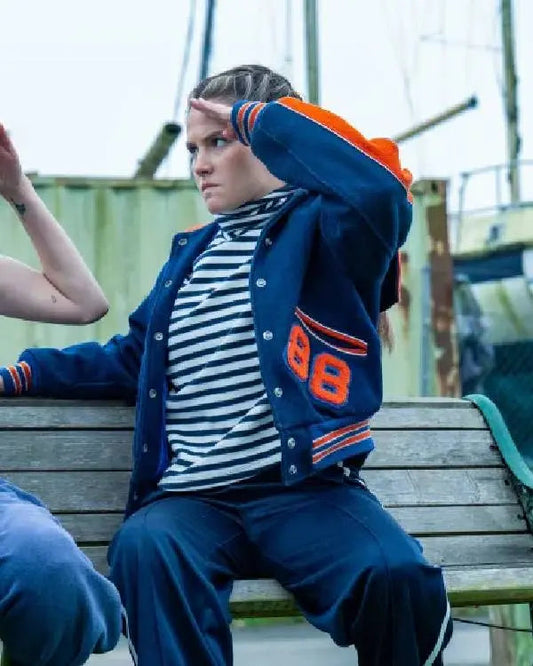 Such Brave Girls S02 Lizzie Davidson Blue Varsity Jacket