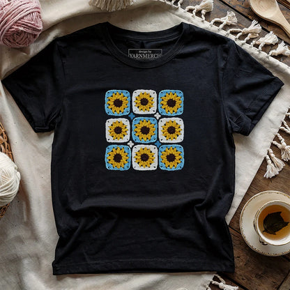 Sunflower Granny Square T-shirt