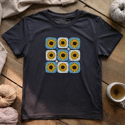 Sunflower Granny Square T-shirt