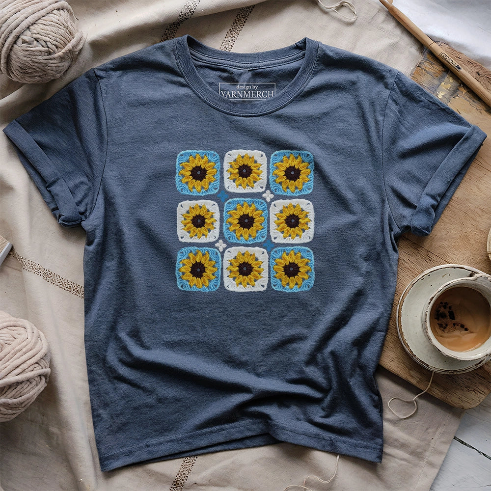 Sunflower Granny Square T-shirt