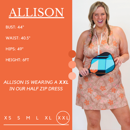 Half Zip Dress | Sunkissed