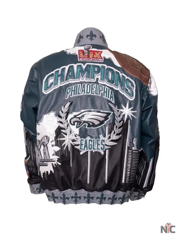 Super Bowl Champions Philadelphia Eagles Leather Jacket