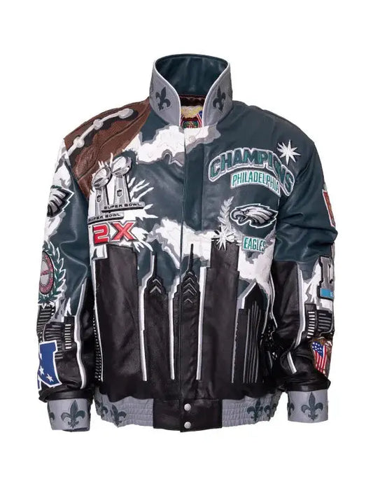 Super Bowl Champions Philadelphia Eagles Leather Jacket