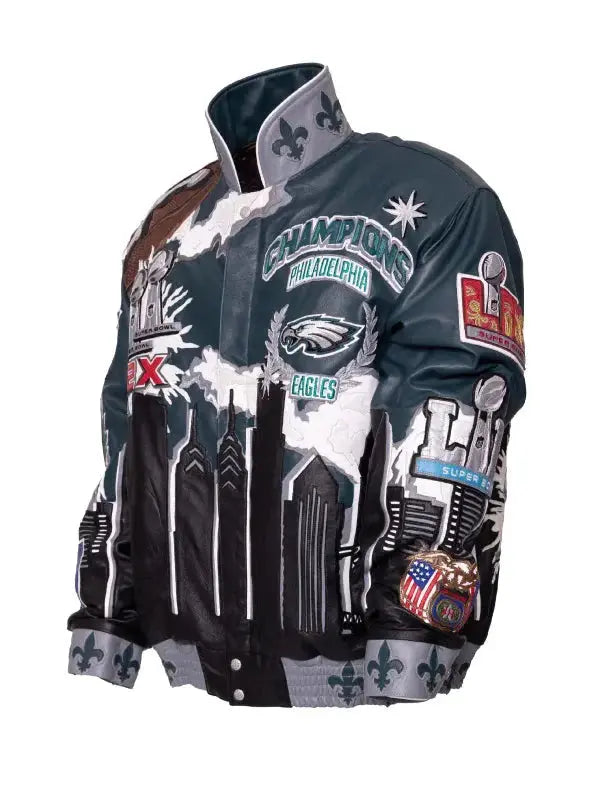 Super Bowl Champions Philadelphia Eagles Leather Jacket