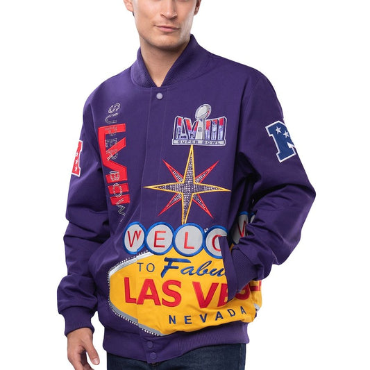 Super Bowl LVIII G-III Dynasty Las Vegas Racing Jacket
