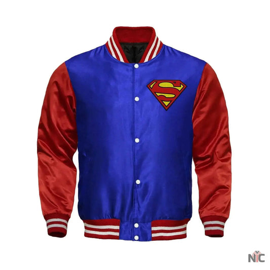 Superman Satin Varsity Jacket