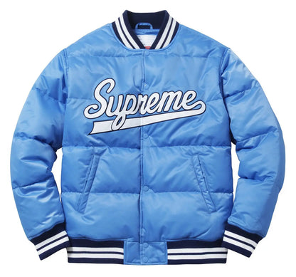 Supreme Black Puffy Varsity Jacket