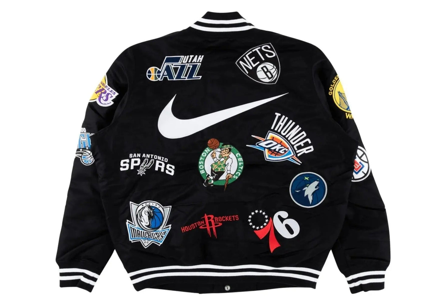 Supreme X Nike NBA Teams Logo Varsity Jacket